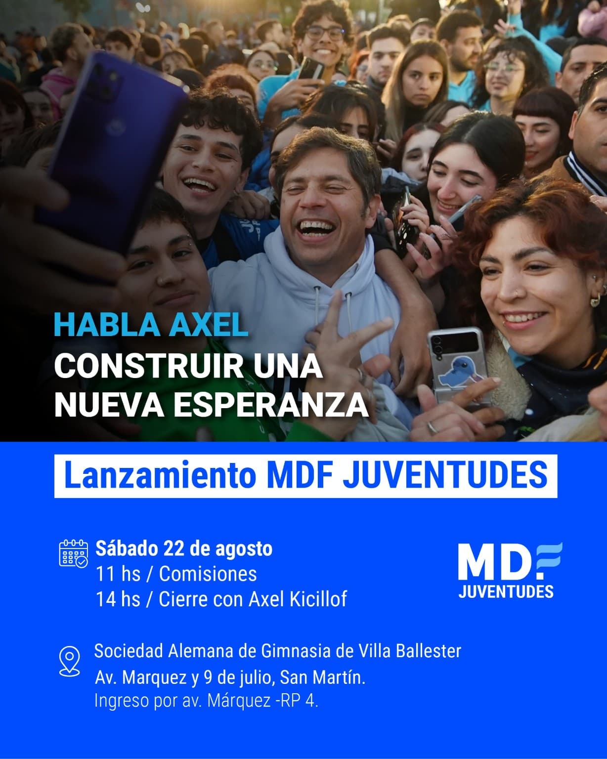 Invitación al Lanzamiento MDF Juventudes